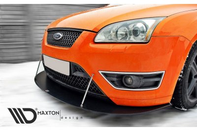 Накладка сплиттер на передний бампер на Ford Focus II ST